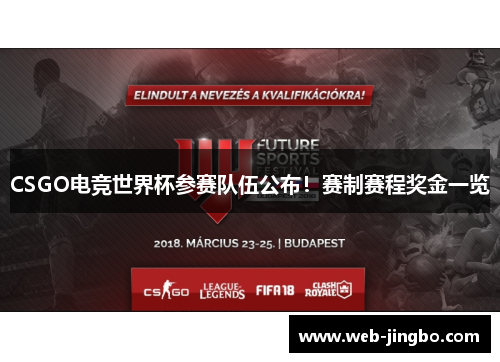 CSGO电竞世界杯参赛队伍公布！赛制赛程奖金一览